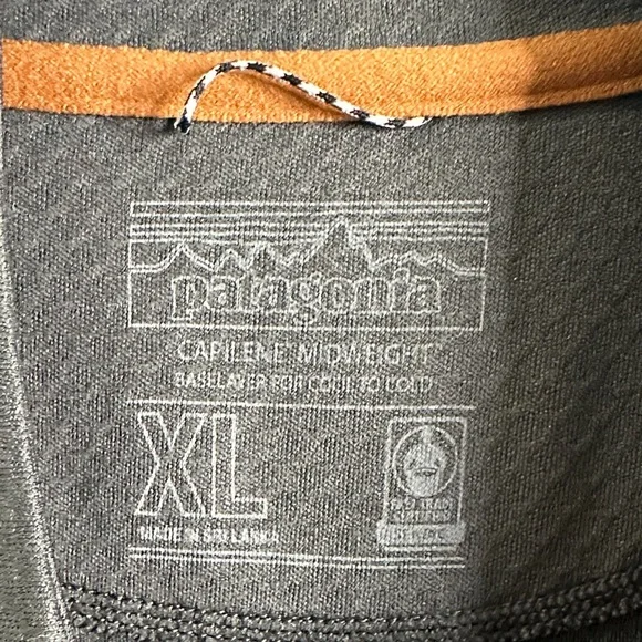 Patagonia gray   Full-Zip top  xL Mens Half Zip Capilene  Athletic Base Layer - Picture 4 of 9